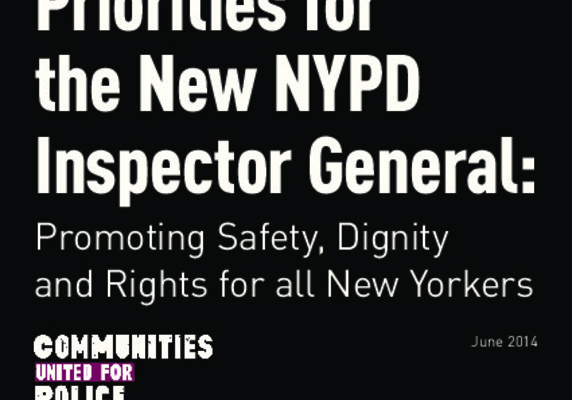 Priorities for the New NYPD Inspector General Priorities for the New NYPD Inspector General