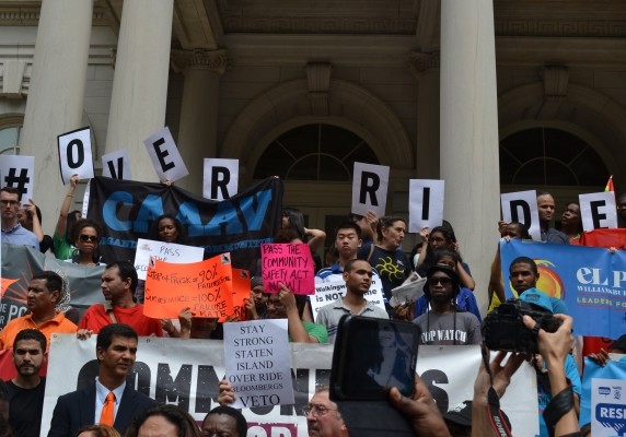 #Override4Justice Rally Photo Courtesy Center for Popular Democracy Communities Rally #Override4Justice Before City Council Vote